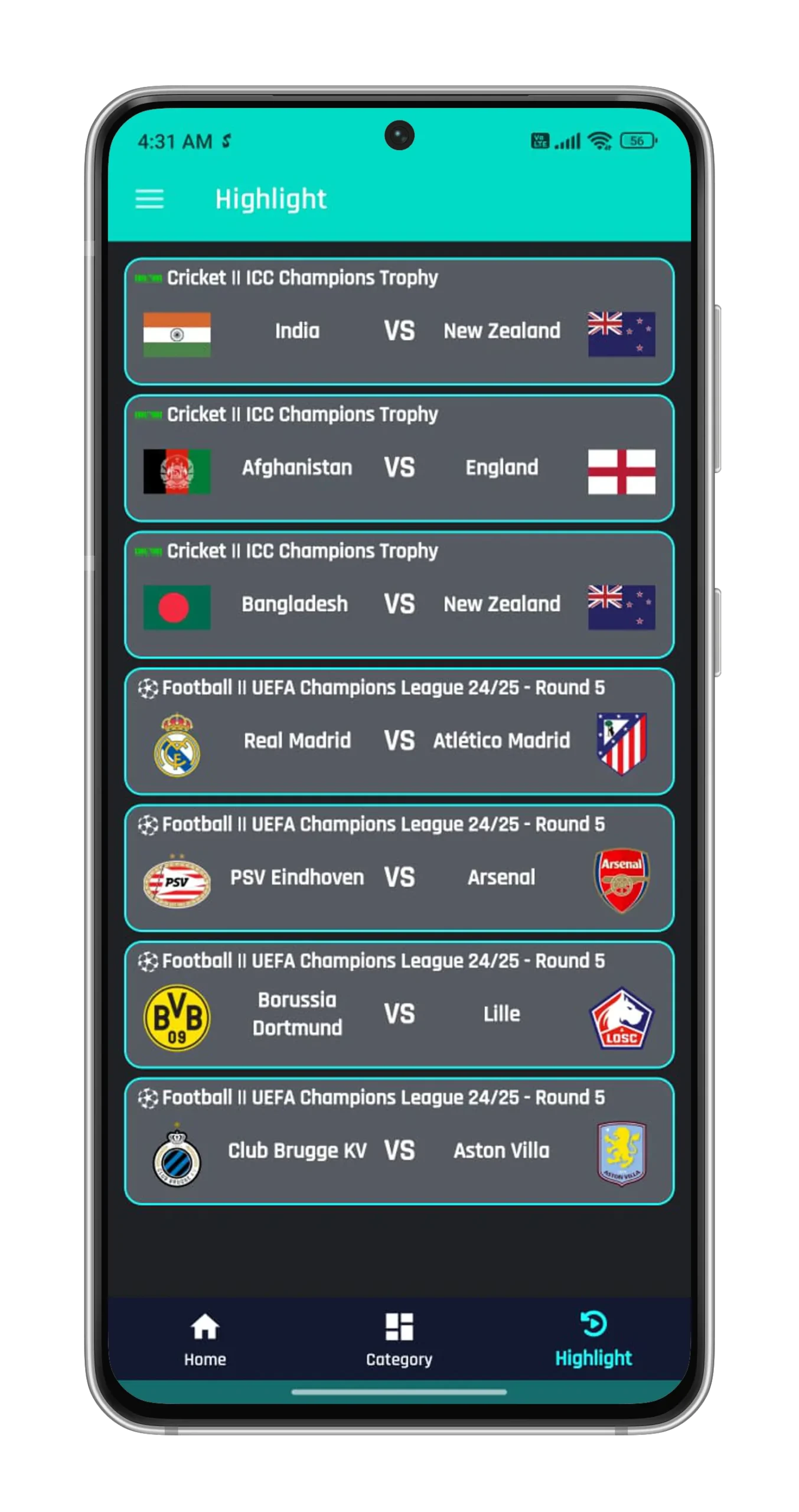 Home 1 Sportzfy APK